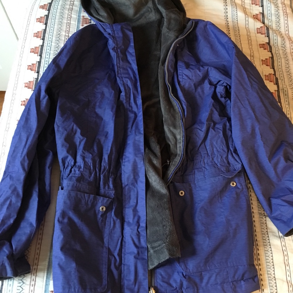 Rain parka jacket - like brand new! Super soft